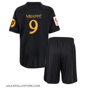 Real Madrid Kylian Mbappe #9 Kolmaspaita Lapsille 2023-24 Lyhythihainen (+ shortsit)